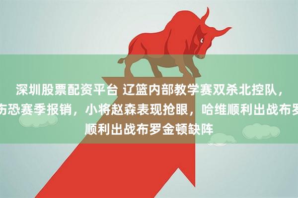 深圳股票配资平台 辽篮内部教学赛双杀北控队，吴昌泽受伤恐赛季报销，小将赵森表现抢眼，哈维顺利出战布罗金顿缺阵
